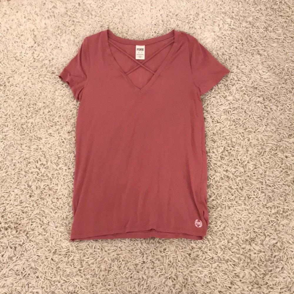PINK shirt crossed in front